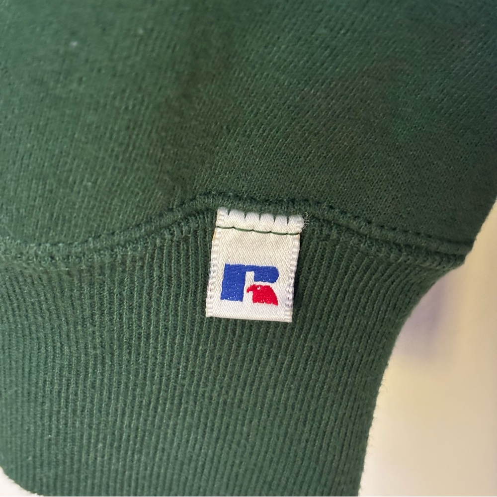 Russell Athletic Dark Green Crewneck Sweater Vintage - Picture 5 of 9